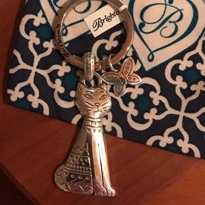 SOLD - New Brighton Cat & Butterfly Key Ring